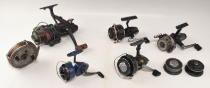 Silstar GXB60 bait feeder system reel, good, a Mitchell 2250 RD30 reel, a Garcia Mitchell 300,