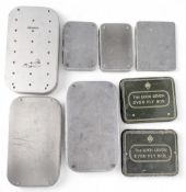 Richard Wheatley Fly Boxes, salmon and trout flies, 3 good boxes, plus a slightly damaged lift top