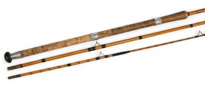 Martin James whole cane butt float coarse rod, cane butt/mid sections tip cane spliced to split