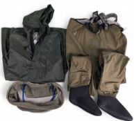 Fishing Clothes and Accessories, to include a pair of Guideline chest reach waders with neoprene