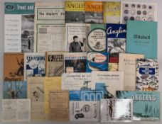 Period Fishing Paperwork: Booklets and Catalogues with noted examples of Where to Fish in