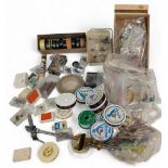 Fly tying and tackle collection, to include a good Odames vice, line, cotton, reels of thread,
