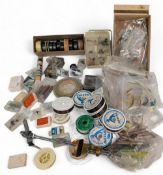 Fly tying and tackle collection, to include a good Odames vice, line, cotton, reels of thread,