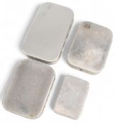 3x Wheatley vintage top pocket fly boxes, including 2 with swing leaf, holding assorted trout wet/