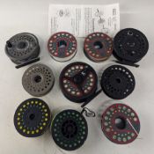 Leeda LC100 lightweight fly reel, adjustable drag, c/w 3 spare spools, an ECO disc 6/8 fly reel, c/w