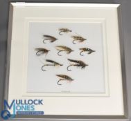 Collection of 9x traditional vintage salmon flies sizes 2-3