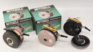 Mitchell Automatic Fly Reel 710, very good spring and rewind, light use. 2x Mitchell Autofly