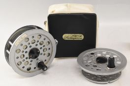 Shakespeare Beaulite salmon alloy fly reel with spare spool, 4 ¼