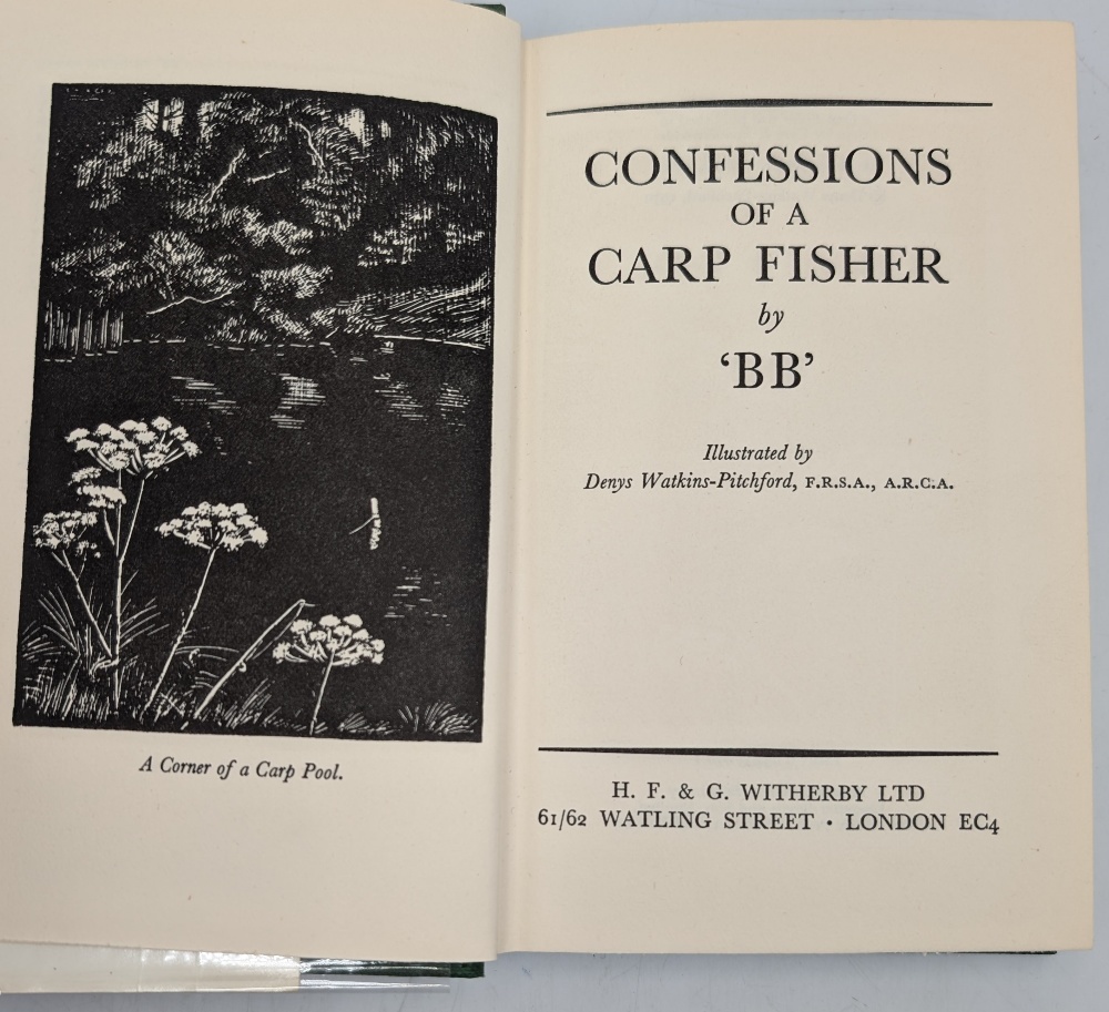 Confessions of a Carp Fisher Watkins Pitchford Denys - BB published by H F & G Witherby London, 1970 - Image 2 of 2