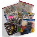 A huge collection of feathers - duck, pheasant, partridge etc, and a large selection of fur and