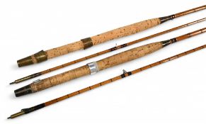 J A Walker Maker Alnwick, split cane trout fly rod 9ft 6
