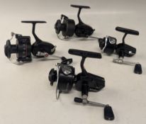 Mitchell 300 Pro ball bearing spinning reel, brass plate to gear case, a Mitchell 300S, skirted
