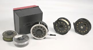 Garcia Mitchell 710 automatic fly reel, c/w 2 spare spools, in MOB, a JW Young Pridex 3 ½