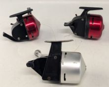 3x Abu-Matic closed face reels, models 70, 160 & 220, all working condition, light marks to