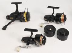 Mitchell 301 fixed spool with spare spool RHW, good bail, runs well. In original plastic case with