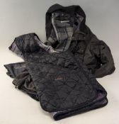 Barbour Dryfly Wax Jacket with a quilted Barbour waistcoat liner, the wax coat is size c48 122cm and