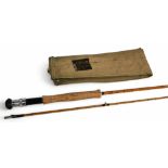 Hardy Alnwick "The Perfection" Palakona split cane trout fly rod No H7768, 8ft 2pc, alloy