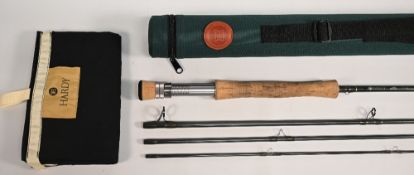 A fine Hardy Alnwick Jet Sintrix carbon trout fly rod, 9ft 6