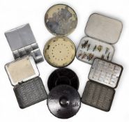 Pair of Wheatley the Loch Leven dry fly boxes, one clean, one well used, a Wheatley foam lined fly