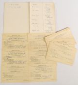 WWII - EVACUEES - interesting group of Registration Certificates for children evacuated from various
