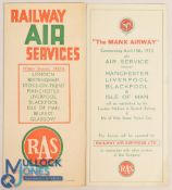 Railway Air Services 1935. Three-fold brochure illustration the then new de Havilland 4 engine