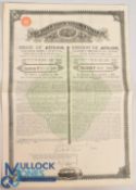 The Anglo Vasco Navarro Railway Company Ltd - 5% Loan. Bearer Bond for £20 1889. (British owned