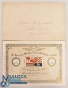 Invitation To the Ball to Celebrate the Restoration of Peace in Spain 1870. Very attractive