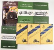 Bugatti Car Magazines to consist of 1987 Motorfair booklet, November 1954 Bagantics Owner s Club