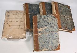 The Mining Journal, Railway and Commercial Gazette - 5x annual vols. of this weekly publication -