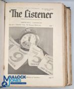 Politics - The Listener Jan-June 1935 - bound volume published by the BBC containing articles on the