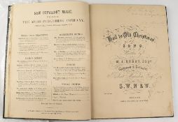 VICTORIAN POPULAR BALLADS - bound copy of a considerable number of printed Victorian Ballads, most