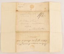 RAILWAYS 1832 manuscript letter dated 1832, 2pp 4to with a further 1p letter from the recipient on