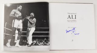 AUTOGRAPH - Muhammad Ali - copy of his book 'The Greatest' signed to title page
