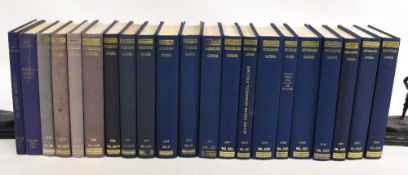 Archaeologia Cantiano (Kent Archaeological Society) 1923-2010 - 75 vols, bound in blue cloth,