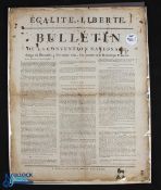 France - The National Convention Bulletin - Dimanche 4 Novembre 1792 - the short-lived convention