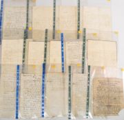 LETTERS 1830s - file of approx. 13 manuscript letters all relating to business matters, together