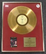 Official Gold Disc from BPI for Jasper Carrott presented to Dick James for the Unrecorded Album 1979