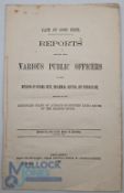 South Africa - Cape of Good Hope 1868 Reports of Public Officers in the Divisions of Victoria