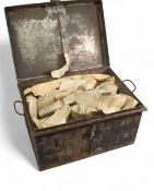 DOCUMENTS - large metal solicitor's deed box containing a considerable qty of documents including