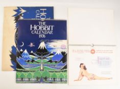 1976 The Hobbit Calendar An original 1976 calendar with all months present & each with a colour