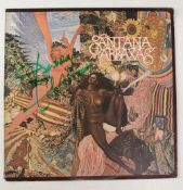 AUTOGRAPH - Carlos Santana vinyl album of Abraxas signed across the front cover
