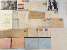 EPHEMERA including two autograph books with various signatures including the Chelsea team of 1933,