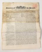 FIGHTING rare copy of Justice of the Peace newspaper dated April 6th 1867 with an extensive