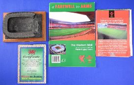 1997 Cardiff Arms Park National Stadium closure ephemera etc (3): intriguing package: Western Mail