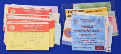 Tickets: 1990/91 Manchester Utd match tickets league homes Spurs, Manchester City, Derby County,
