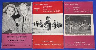 Selection of Edinburgh pre-season charity match fixtures at Tynecastle to include 1954 Edinburgh