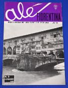 1966/67 Fiorentina v Manchester Utd friendly match 12 October 1966; no official programme for the