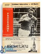 1970 NZ tour to S Africa Rugby Programme v Combined Universities: The familiar 24pp format with good