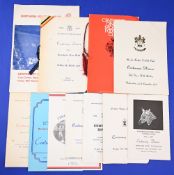 1960s-80s English Clubs Centenary Rugby Dinner Menus (11): Harlequins 1966 then Old Blues,