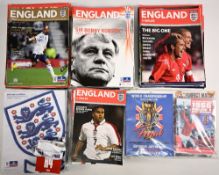 England FC Home and Away football programmes including full internationals, Woman's U19, U17, U16